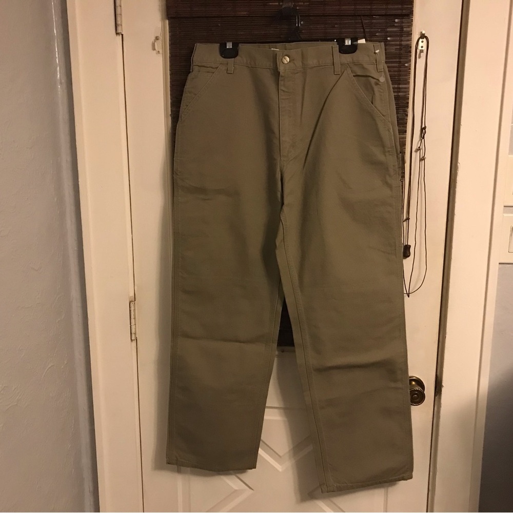 NWT Carhartt Men's Loose Fit High-Rise Washed Duck Work Dungaree Pants